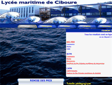 Tablet Screenshot of lycee-maritime-ciboure.fr